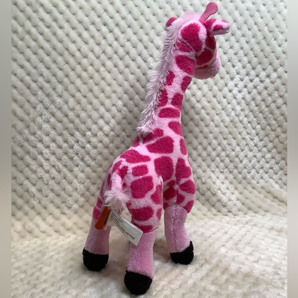Adventure Planet Pink Plush Giraffe Stuffed Animal Toy Wired Legs - Picture 8 of 13